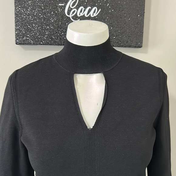 PROENZA SCHOULER Cutout knitted turtleneck sweater black PSWL Top Shirt Sz S - Picture 8 of 16